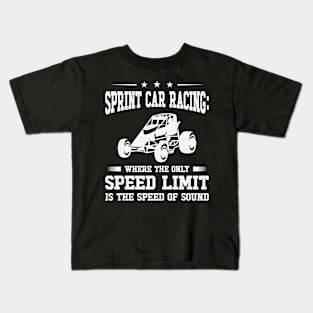 Sprint Car Dirt Track Racing Kids T-Shirt